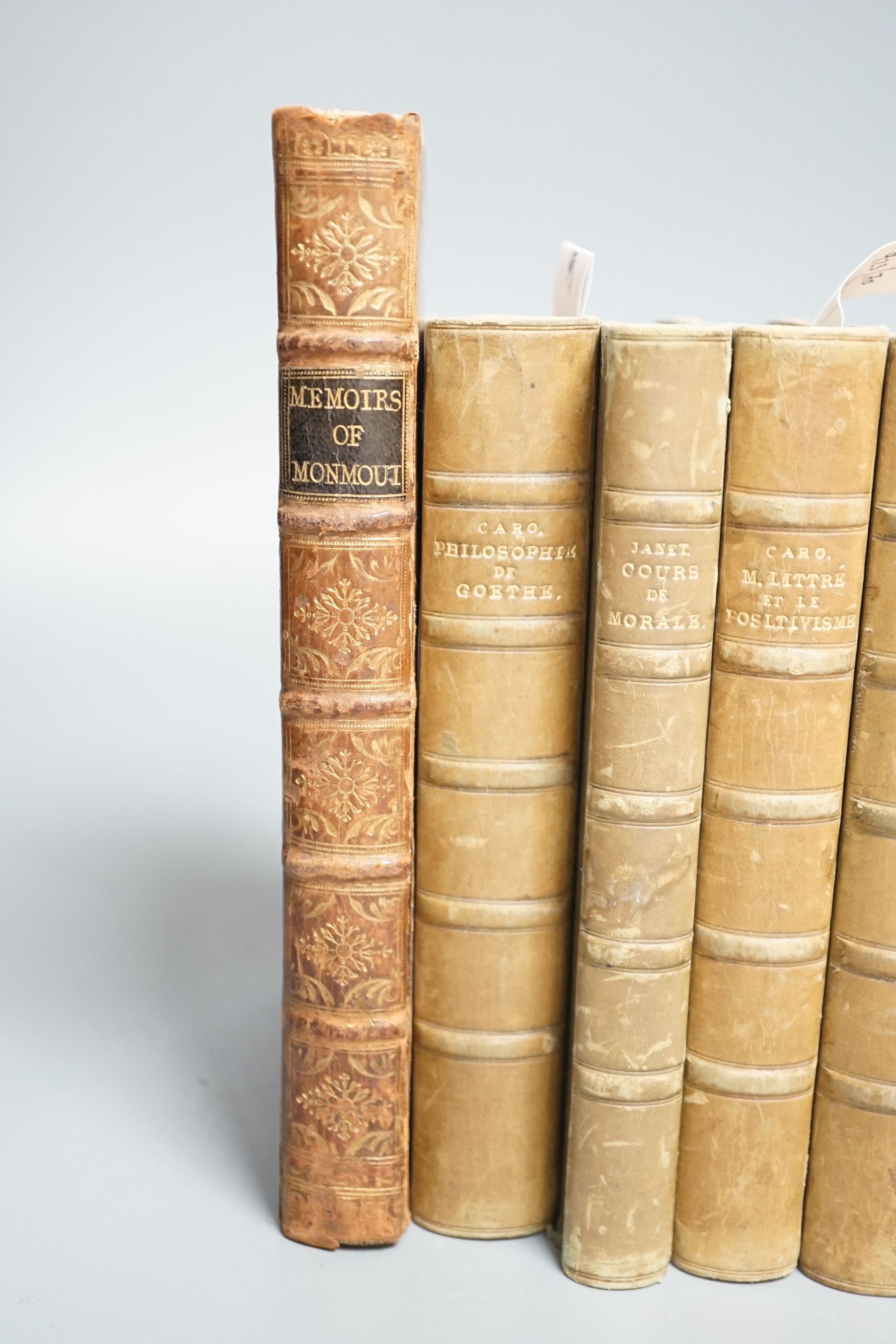 Cary, Robert – Memoirs of the Life of Robert Cary, Barron of Leppington, and Earl of Monmouth... Complete with engraved frontis. Calf, Gilt panelled spine with morocco label. R. and J Dodsley, London, 1759 and